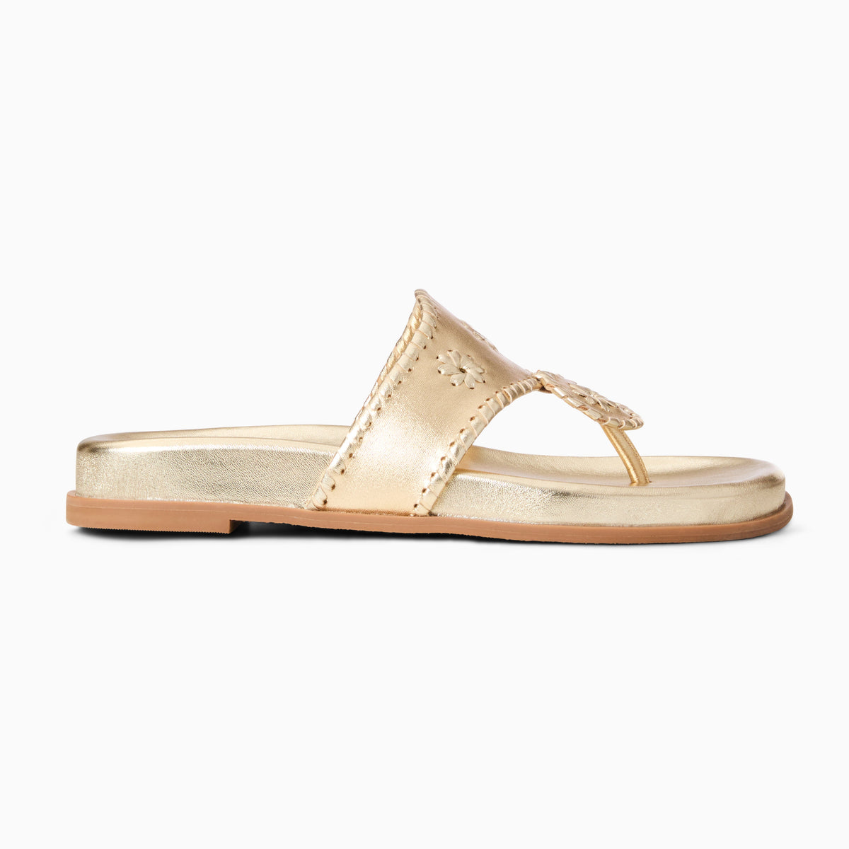 Jacks Comfort Sandal in Metallic Platinum, product view 2