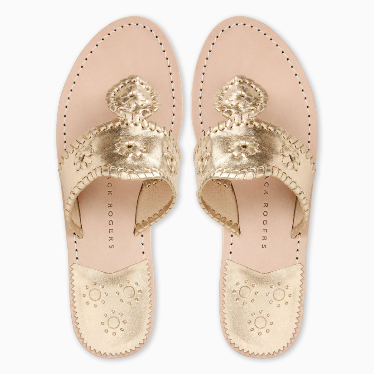 Jack Rogers - Original Jacks Sandal in Metallic Platinum, product view 3