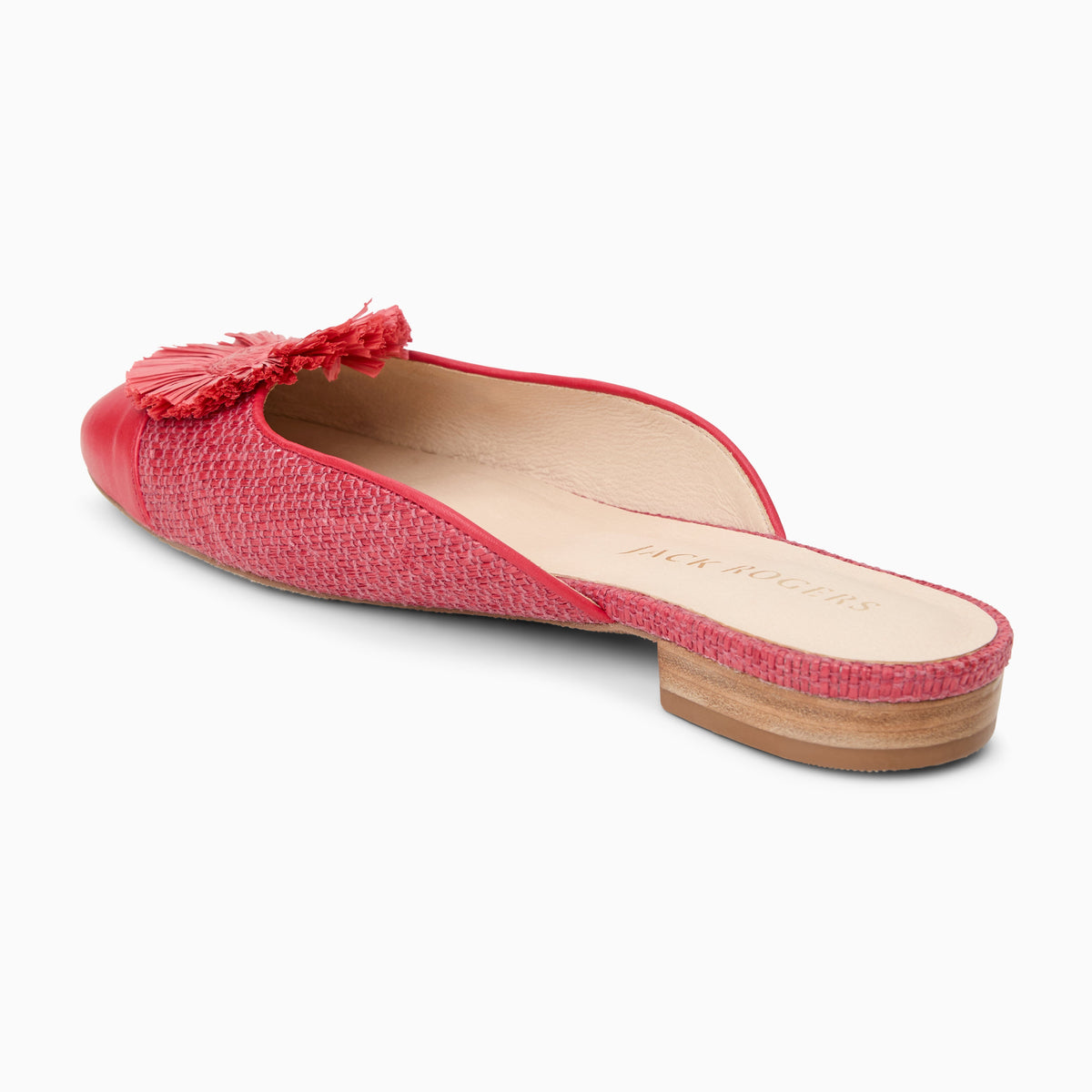 Jack Rogers - Tinsley Cap Toe Mule - FIRE RED/ FIRE RED - view 4