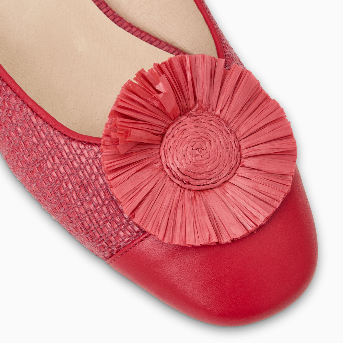 Jack Rogers - Tinsley Cap Toe Mule - FIRE RED/ FIRE RED - view 6