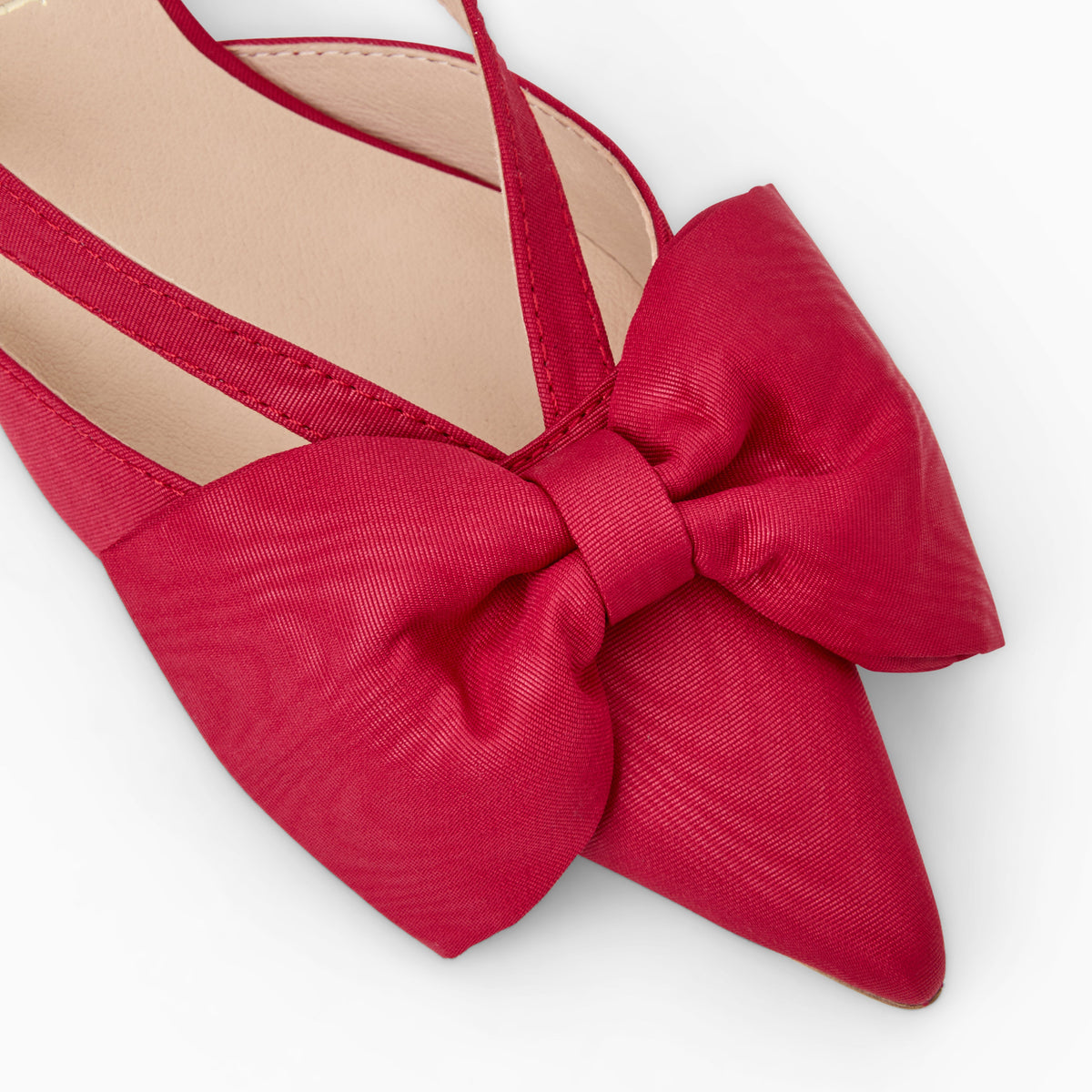 Jack Rogers - Cynthia Bow Mule - Carmine Red - view 6