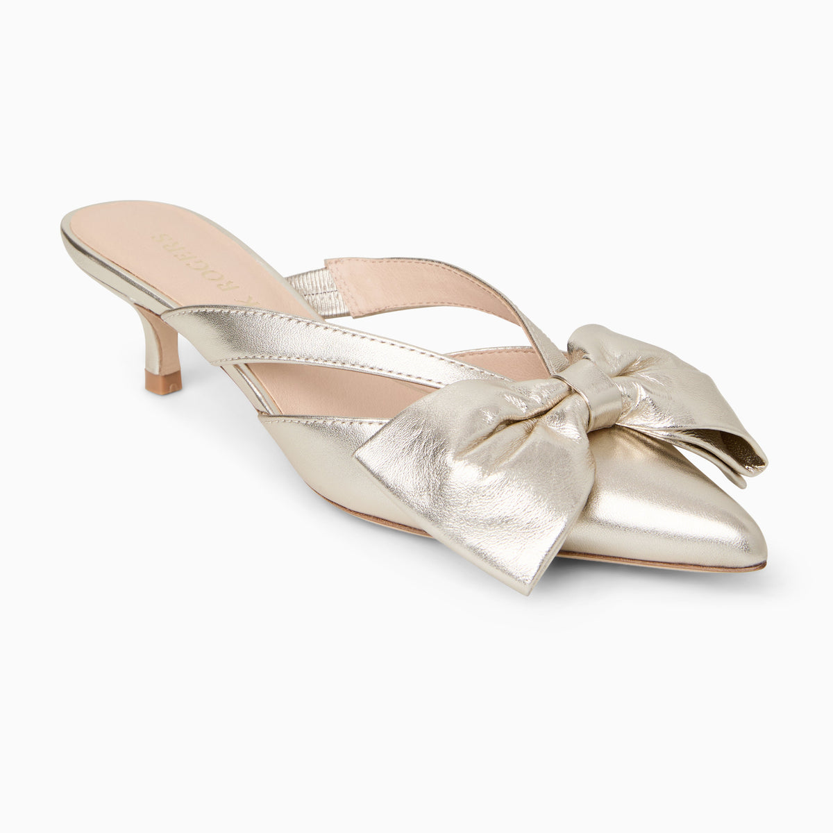 Jack Rogers - Cynthia Bow Mule - Metallic Platinum - view 1