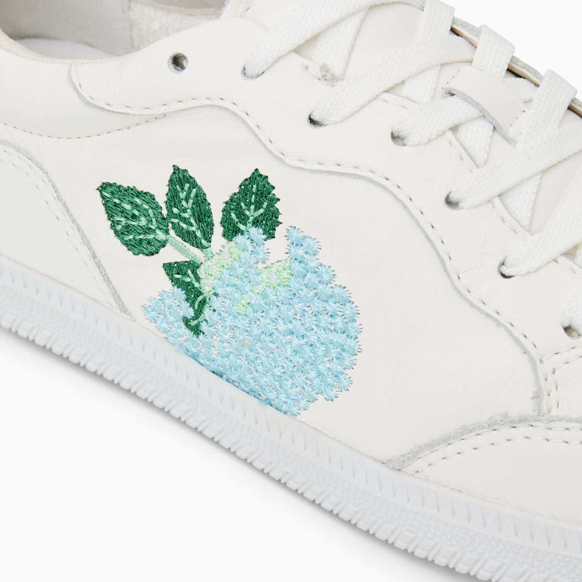 Jack Rogers - Embroidered Hydrangea Sneaker - White - view 6