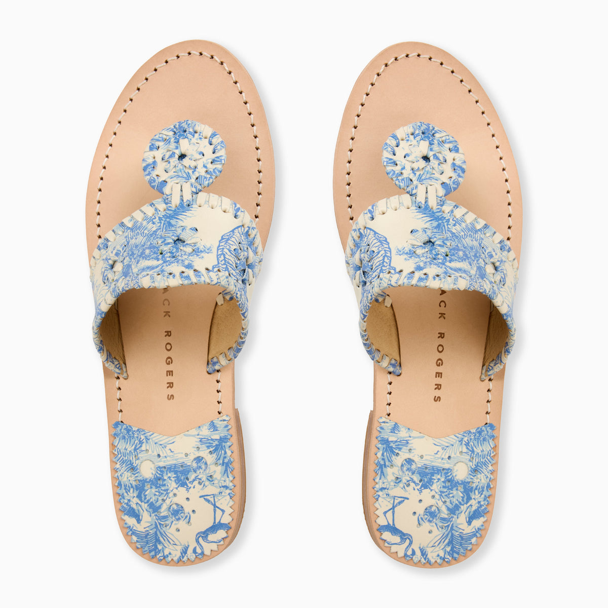 Jack Rogers - Original Jacks Sandal in Blue Toile, product view 3