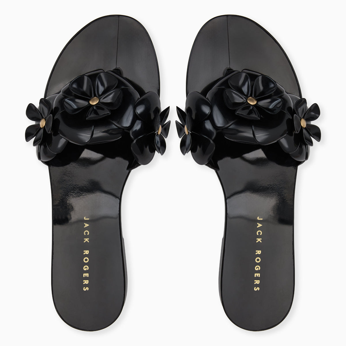 Jack Rogers - Amelia Jelly Flip Flop - Black - view 3