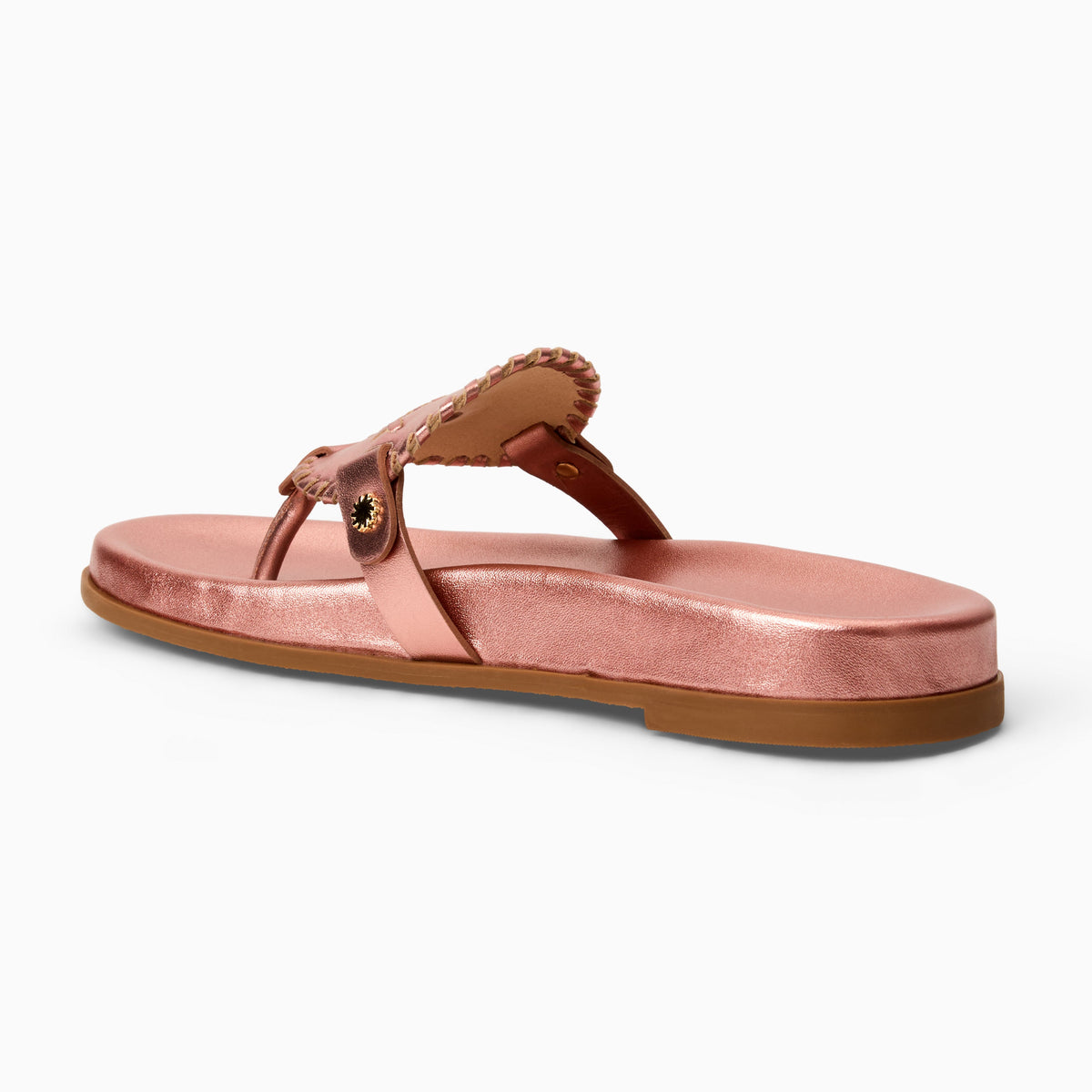 Collins Comfort Sandal in Metallic Rose Quartz, product view 4
