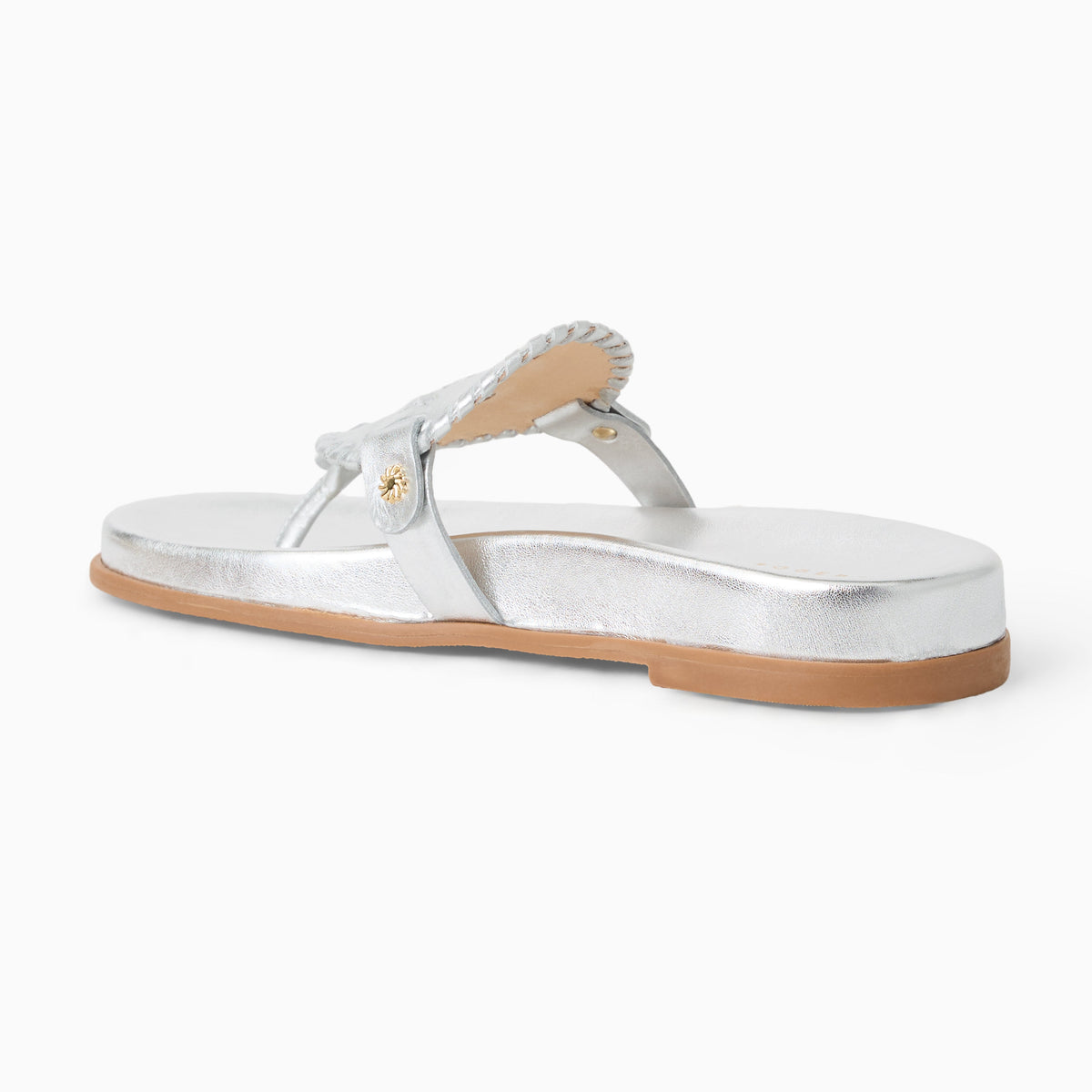 Collins Comfort Sandal in Metallic Silver, product view 4