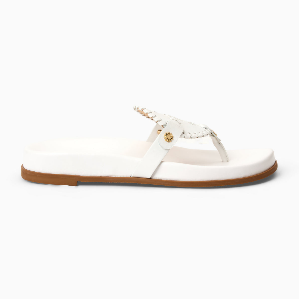 Collins Comfort Sandal in White, product view 2