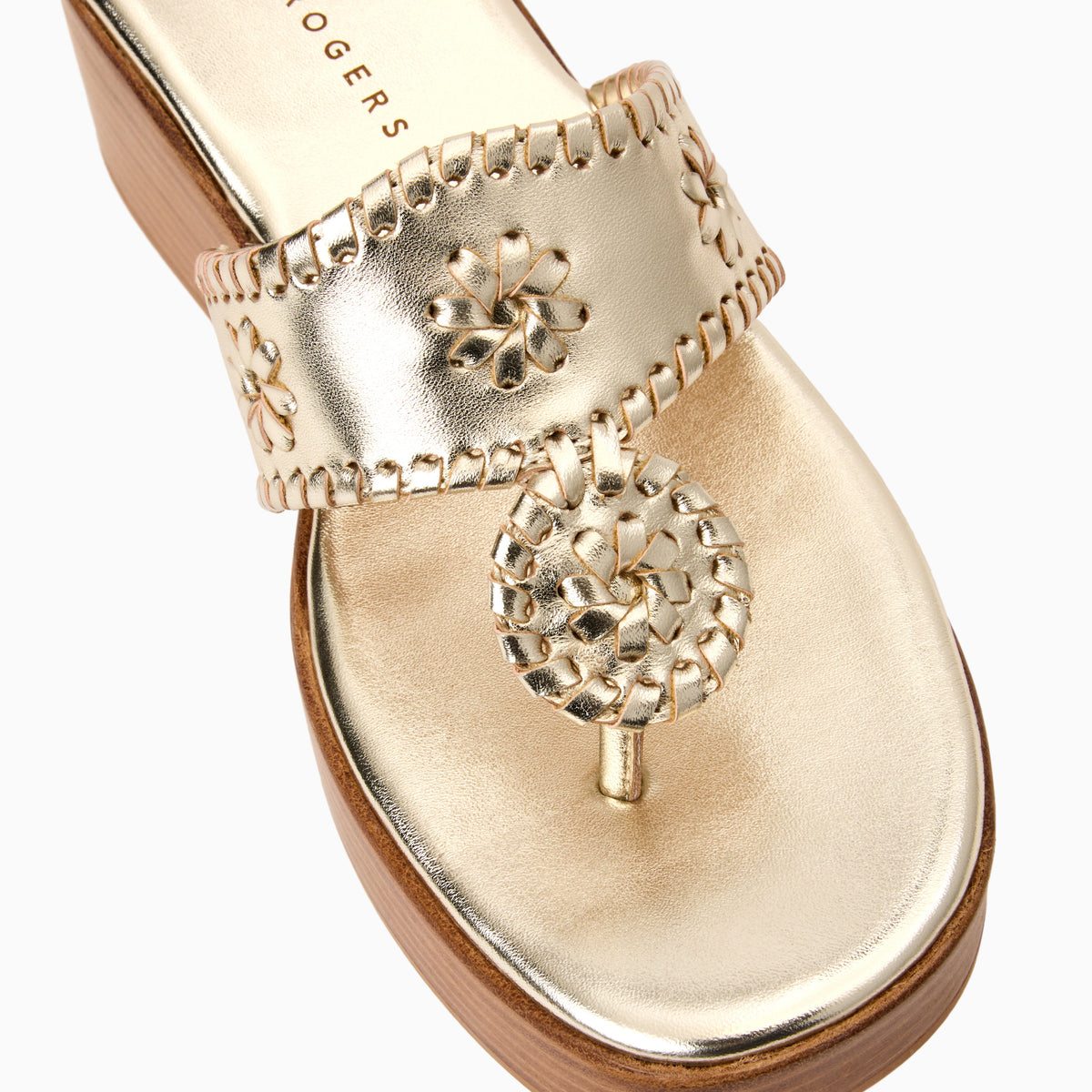 Jack Rogers - Jacks Wedge - Metallic Platinum - view 6