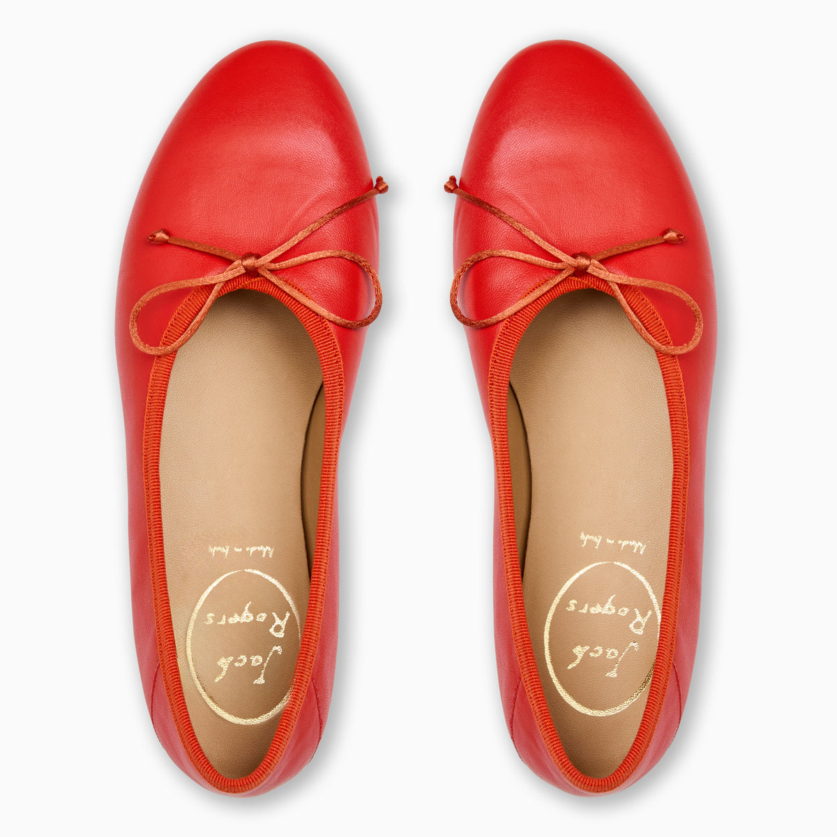 Jack Rogers - Carlotta Italian Leather Flat - Coral - view 4