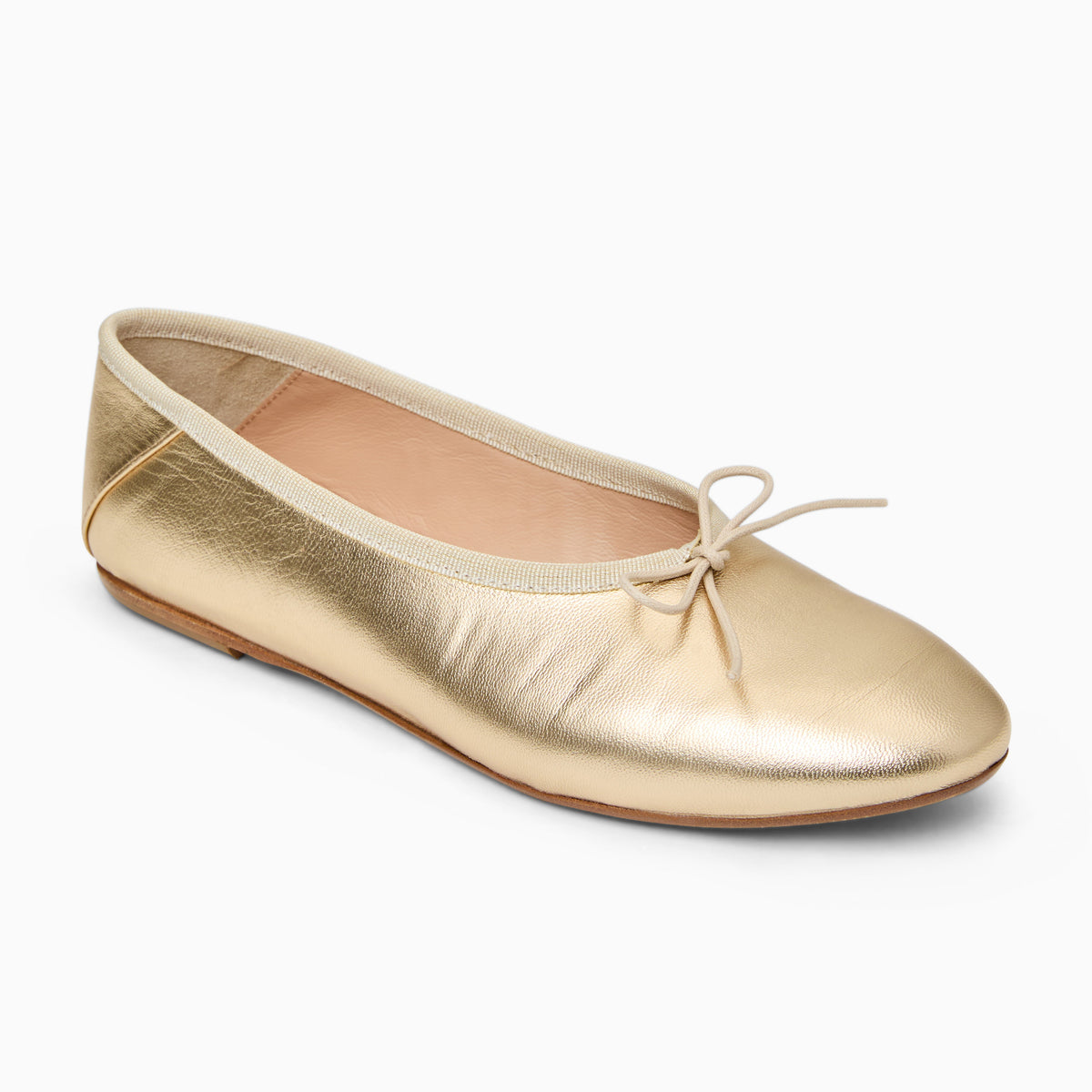 Jack Rogers - Carlotta Italian Leather Flat - Metallic Platinum - view 1