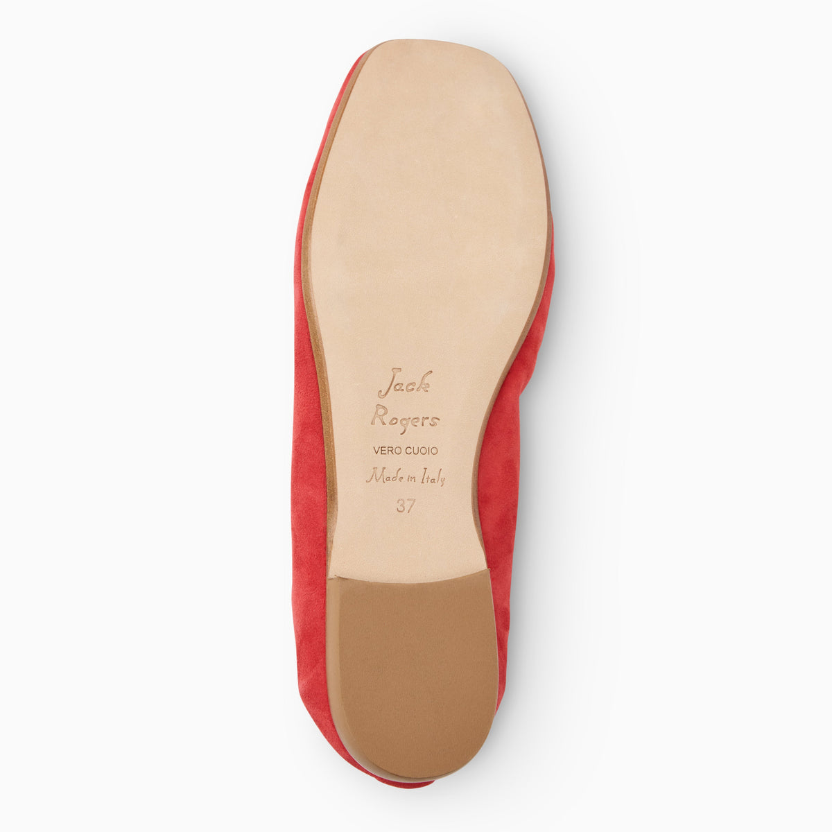 Jack Rogers - Santa Maria Italian Suede Flat - Suede Coral - view 5