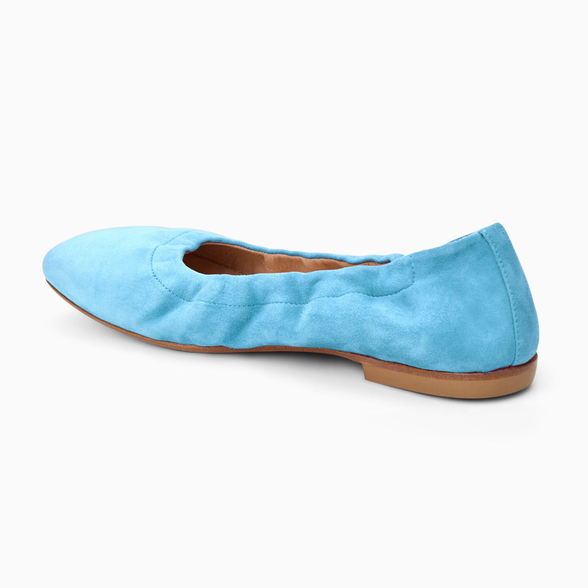Jack Rogers - Santa Maria Italian Suede Flat - Suede Dusty Blue - view 5