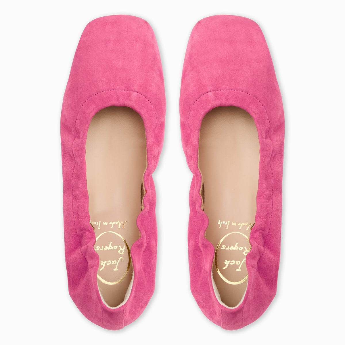 Jack Rogers - Santa Maria Italian Suede Flat - Suede Fuchsia - view 4
