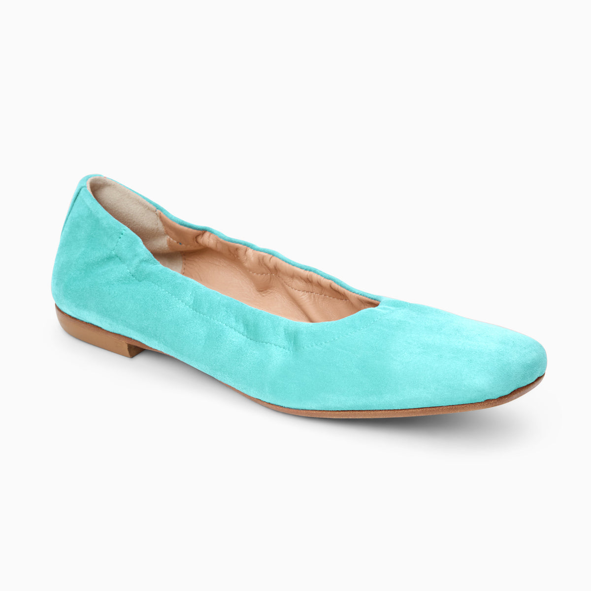 Jack Rogers - Santa Maria Italian Suede Flat - Suede Light Turquoise - view 1