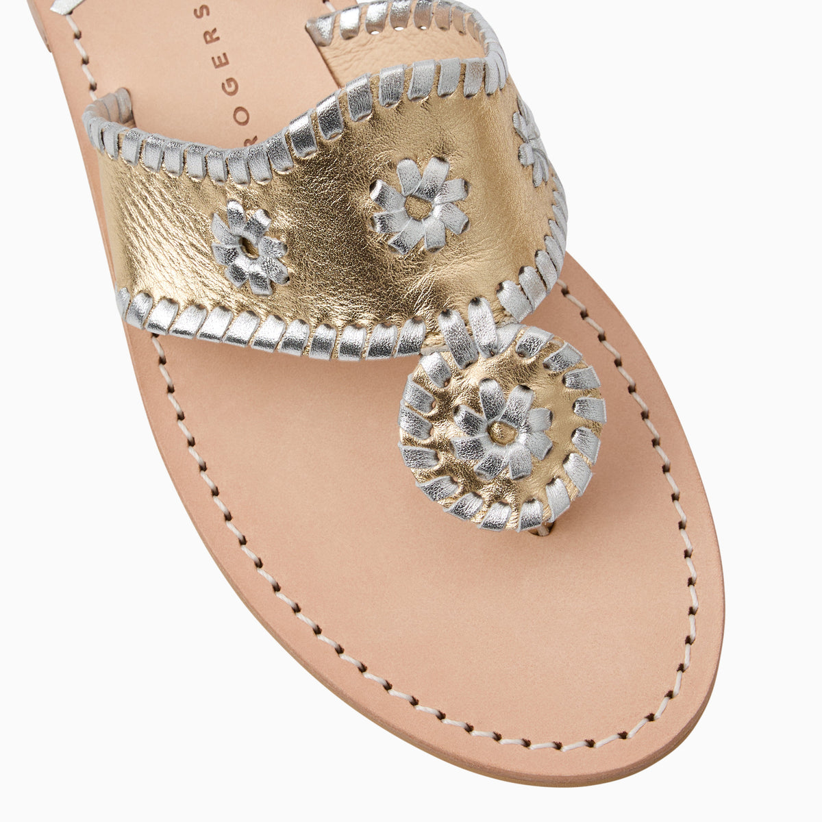 Original Jacks Sandal in Metallic Platinum Silver, product view 6