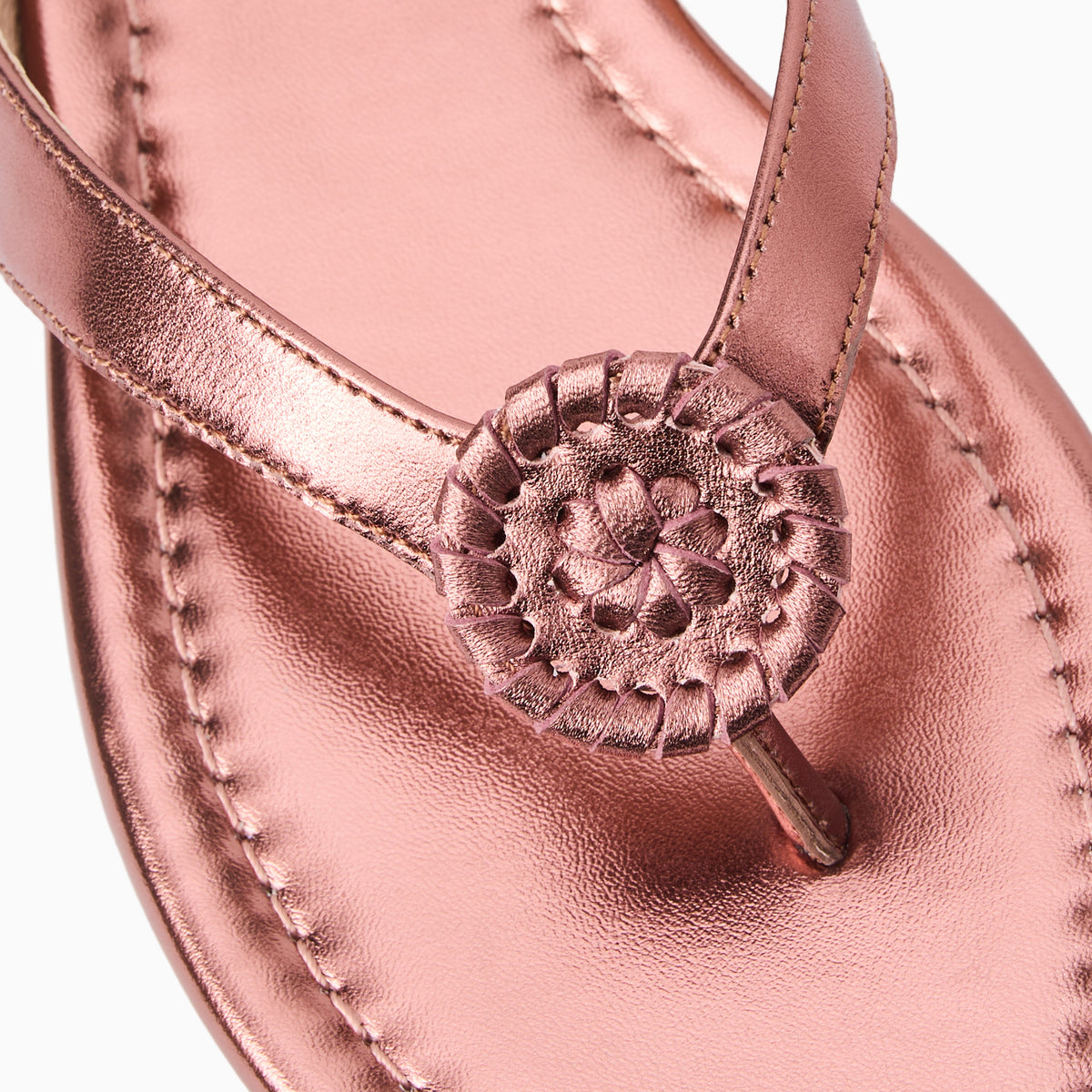 Jack Rogers - Roxy Flip Flop - Metallic Rose Quartz - view 6