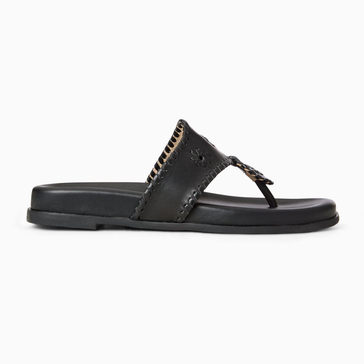 Jacks Comfort Sandal in Black, product view 2
