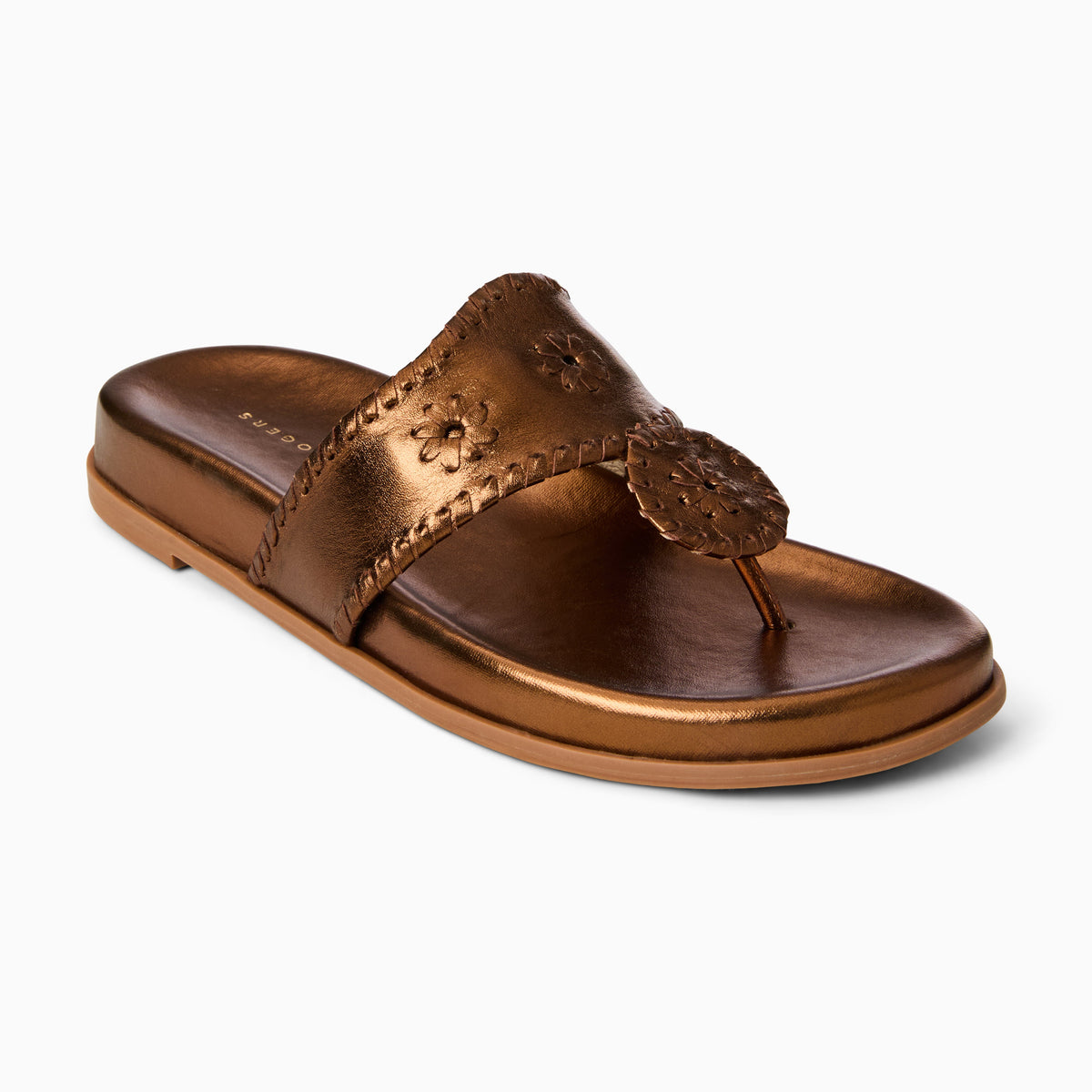 Jacks Comfort Sandal in Metallic Bronze, product view 1
