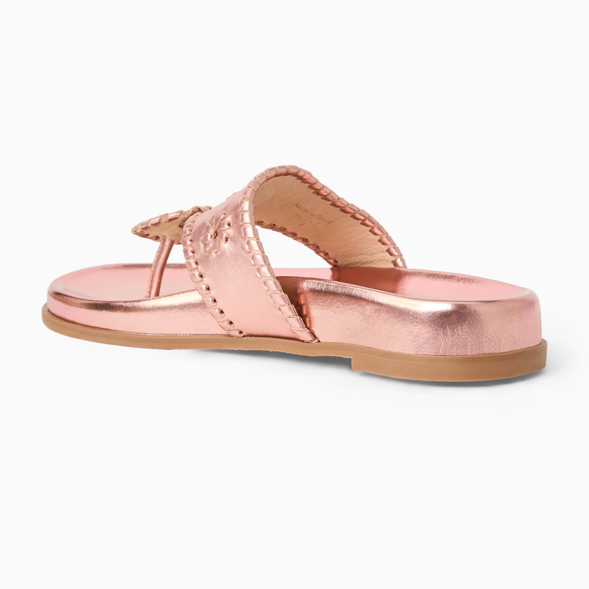 Jacks Comfort Sandal in Metallic Rose Quartz, product view 4