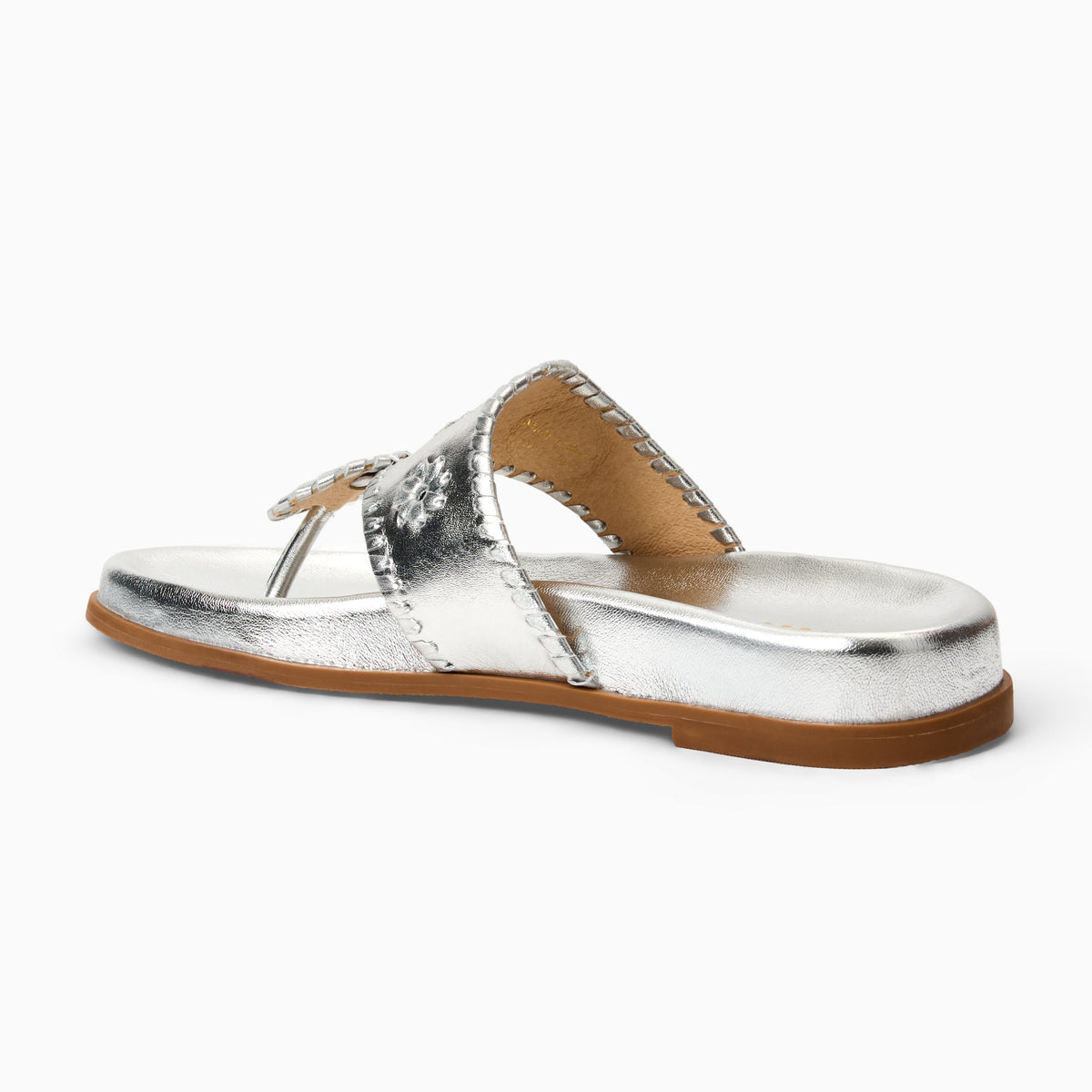 Jacks Comfort Sandal in Metallic Silver, product view 4