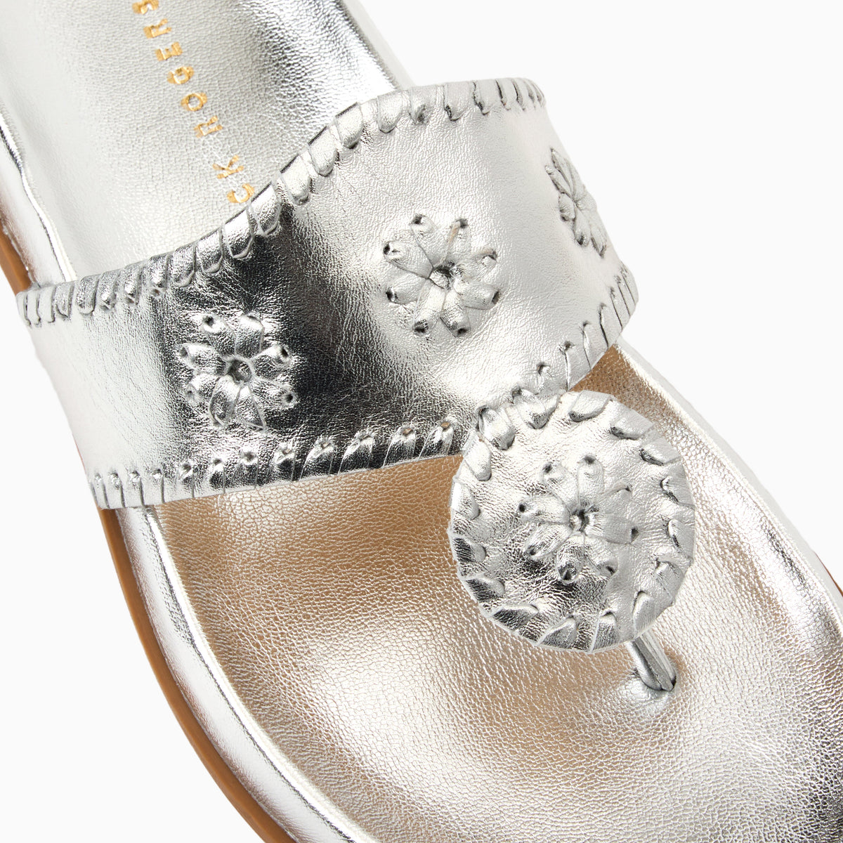 Jacks Comfort Sandal in Metallic Silver, product view 6