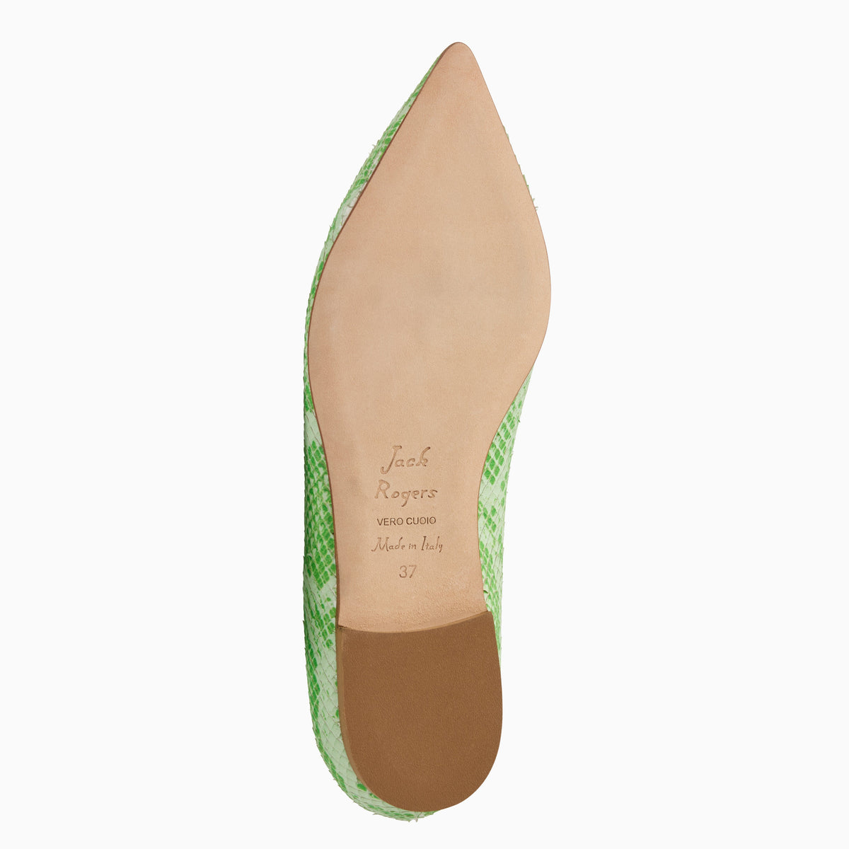 Jack Rogers - Gabrisa Italian Leather Flat - Green - view 6