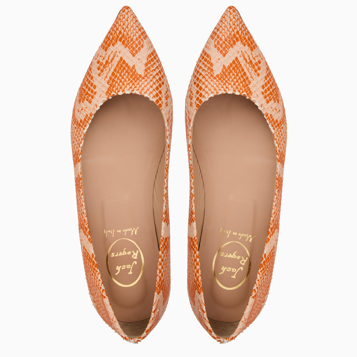 Jack Rogers - Gabrisa Italian Leather Flat - Orange - view 4