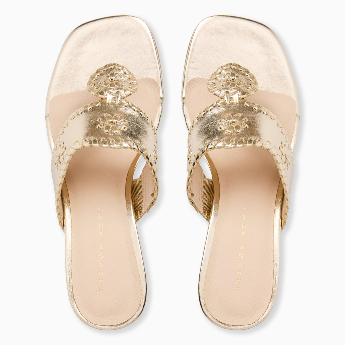 Jack Rogers - Jacks City Heel - Metallic Platinum - view 3