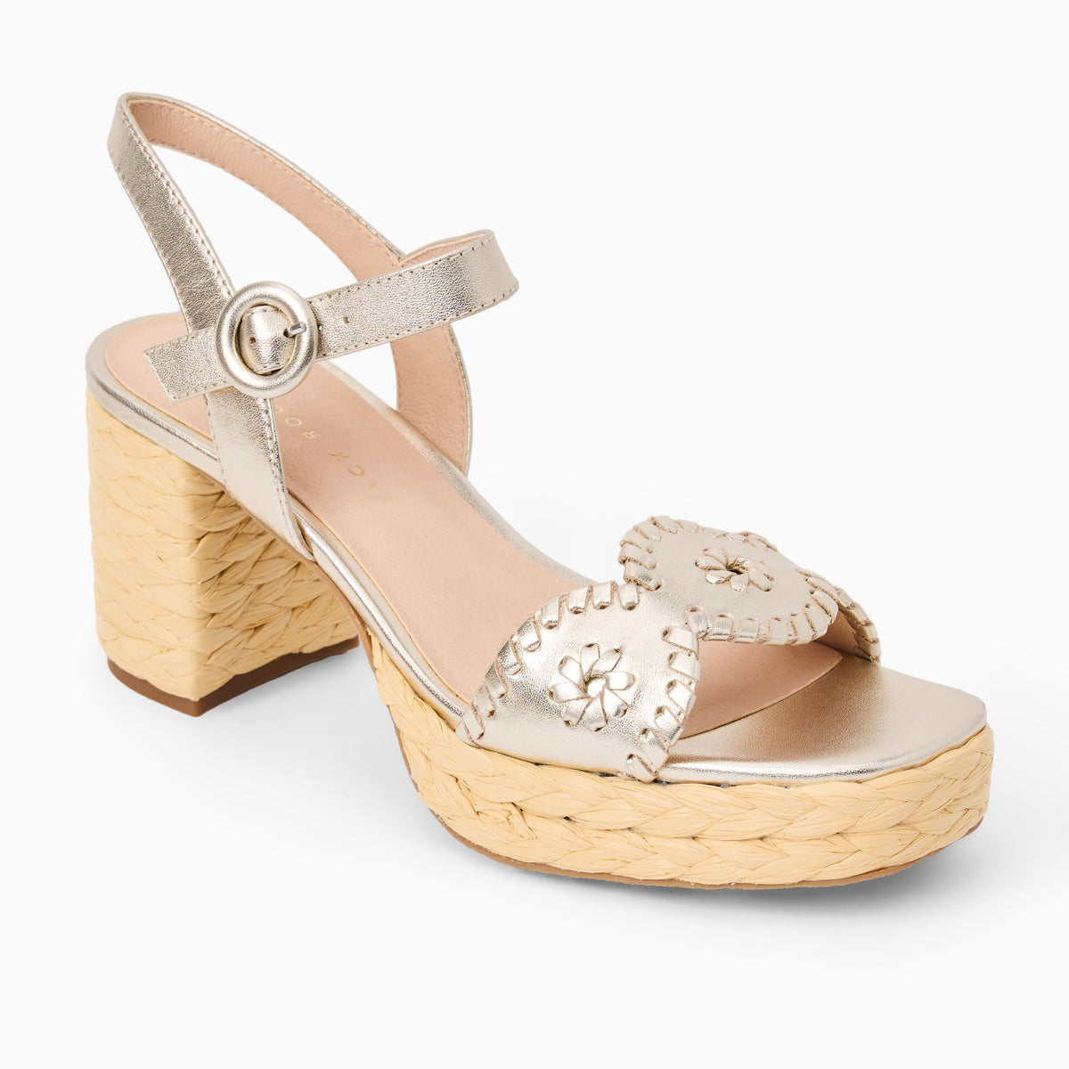 Jack Rogers - Laurin Platform Heel - Metallic Platinum - view 1