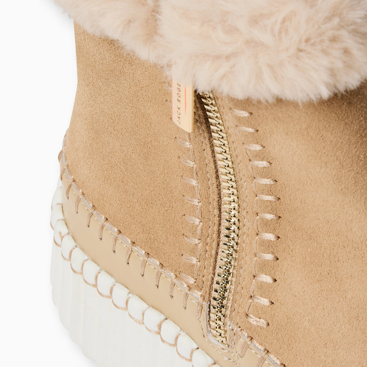 Jack Rogers - Janetta Sneaker Bootie - Suede Café Au Lait - view 6
