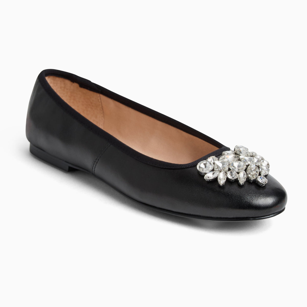 Jack Rogers - Ellina Jeweled Flat - Metallic Black - view 1