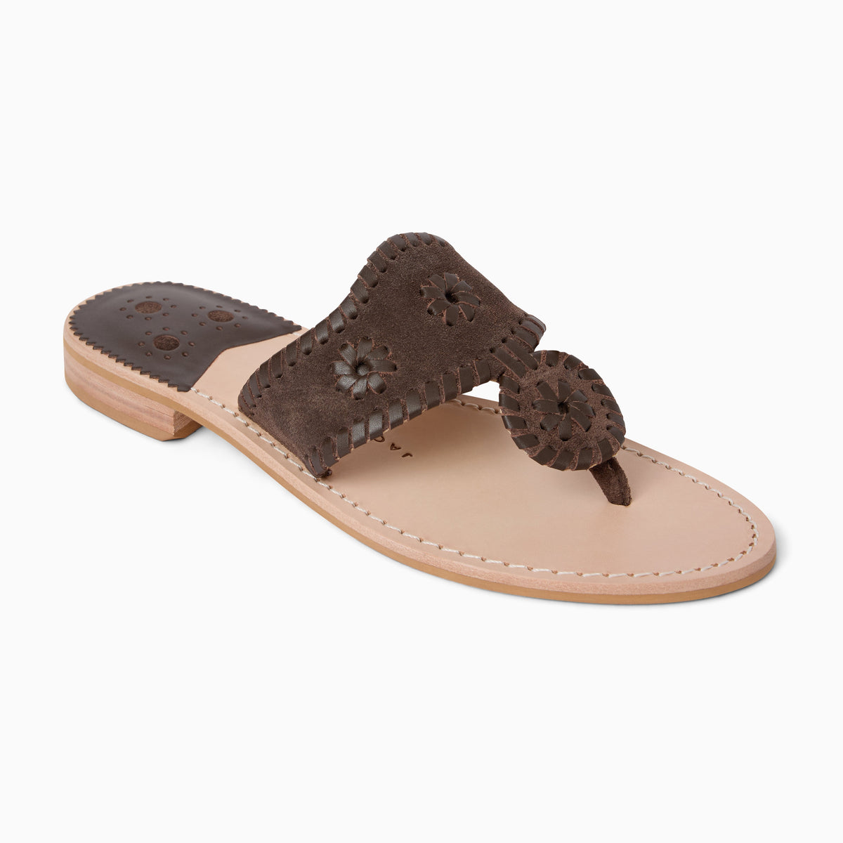 Original Jacks Sandal in Suede Brown, product view 1