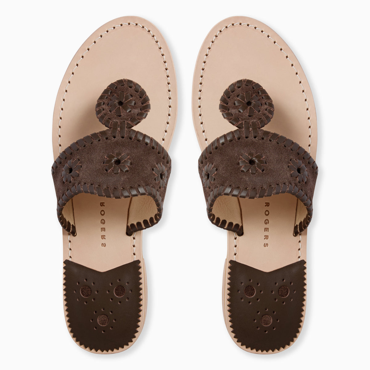 Original Jacks Sandal in Suede Brown, product view 3