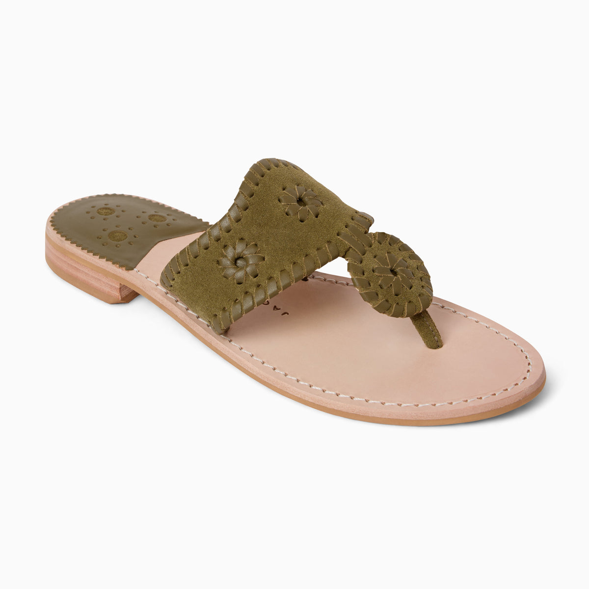 Original Jacks Sandal in Suede Olive, product view 1
