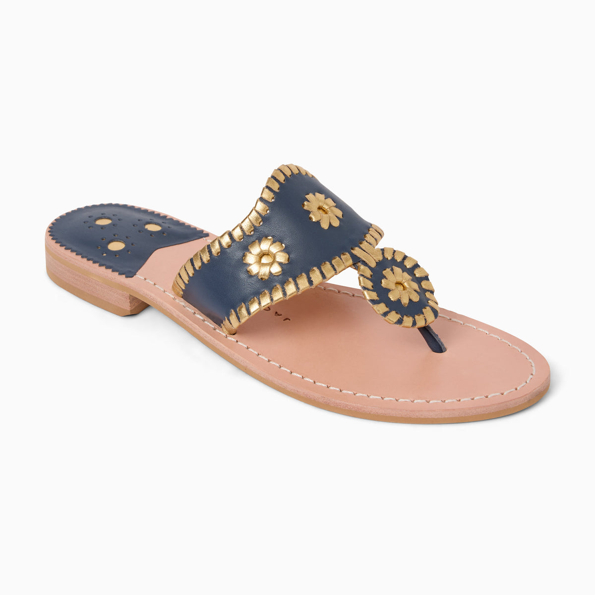 Original Jacks Sandal in Midnight & Metallic Gold, product view 1