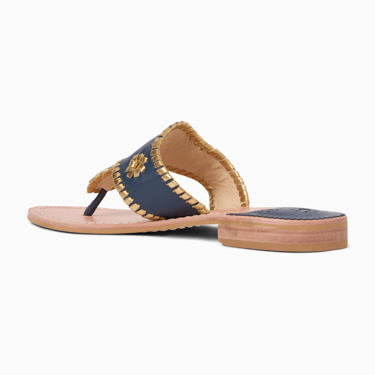 Original Jacks Sandal in Midnight & Metallic Gold, product view 4