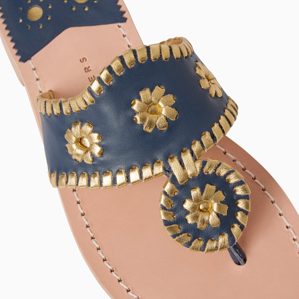 Original Jacks Sandal in Midnight & Metallic Gold, product view 6