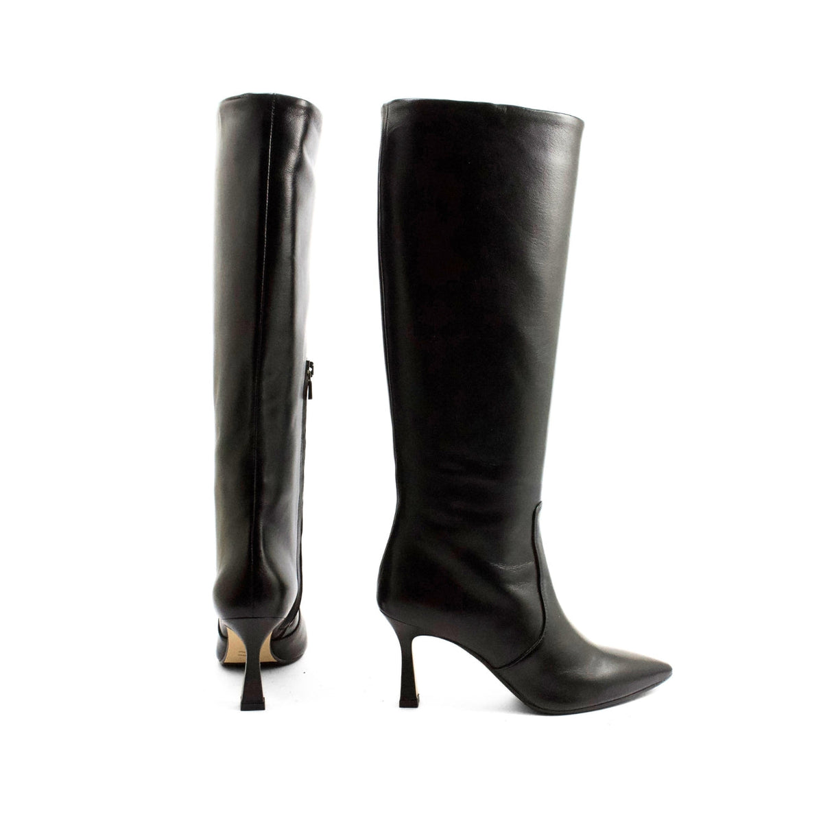 Michele Lopriore Carolina Stiletto Boots, Leather Black, gallery view 3