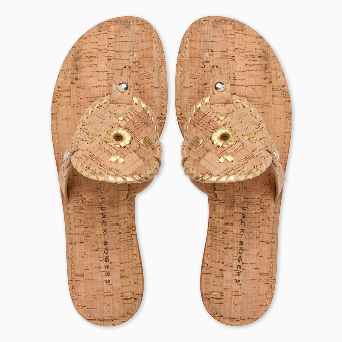 Jack Rogers - Collins Sandal - Cork & Metallic Gold - view 3
