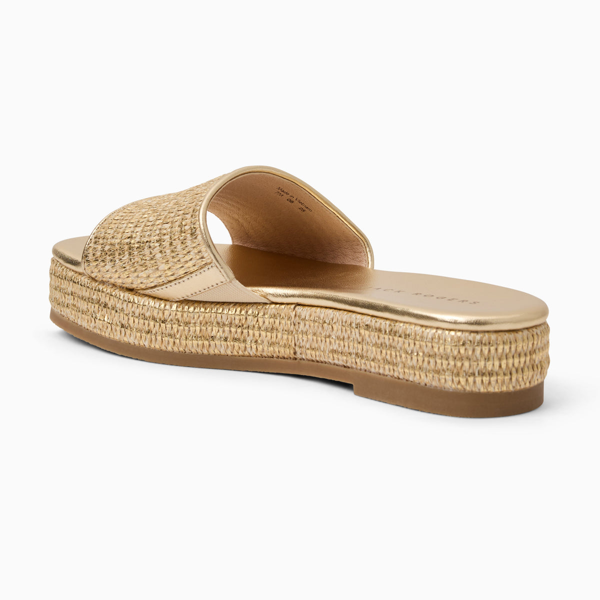 Jack Rogers - Bay Flatform Slide - Metallic Gold - view 4