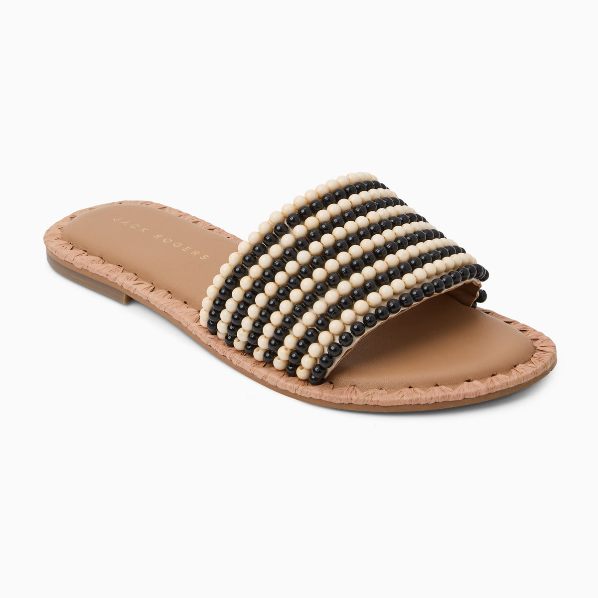 Jack Rogers - Savanah Beaded Slide - Black - view 1