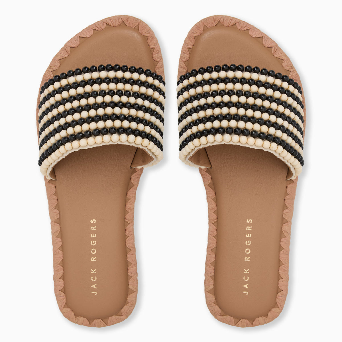 Jack Rogers - Savanah Beaded Slide - Black - view 3