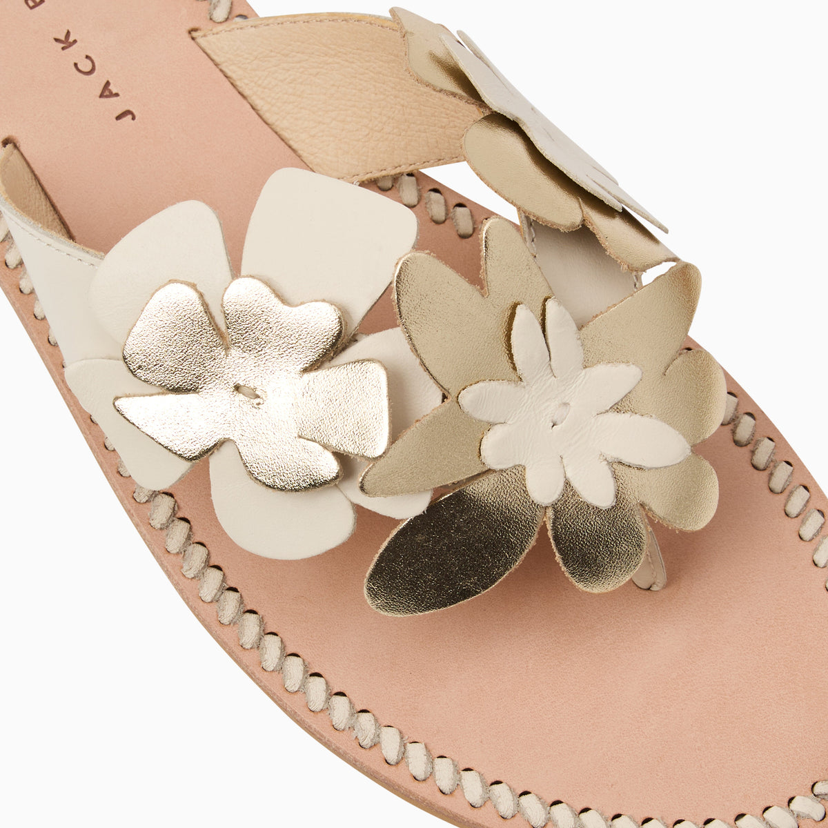 Jack Rogers - Talahi Flower Sandal - IVORY/PLATINUM - view 6