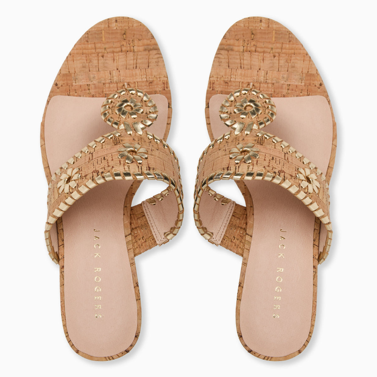 Jack Rogers - Jacks High Wedge - Cork & Metallic Gold - view 3