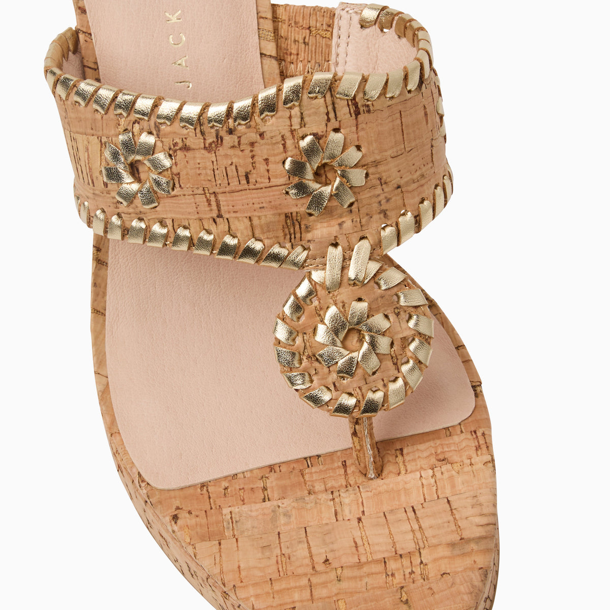 Jack Rogers - Jacks High Wedge - Cork & Metallic Gold - view 6