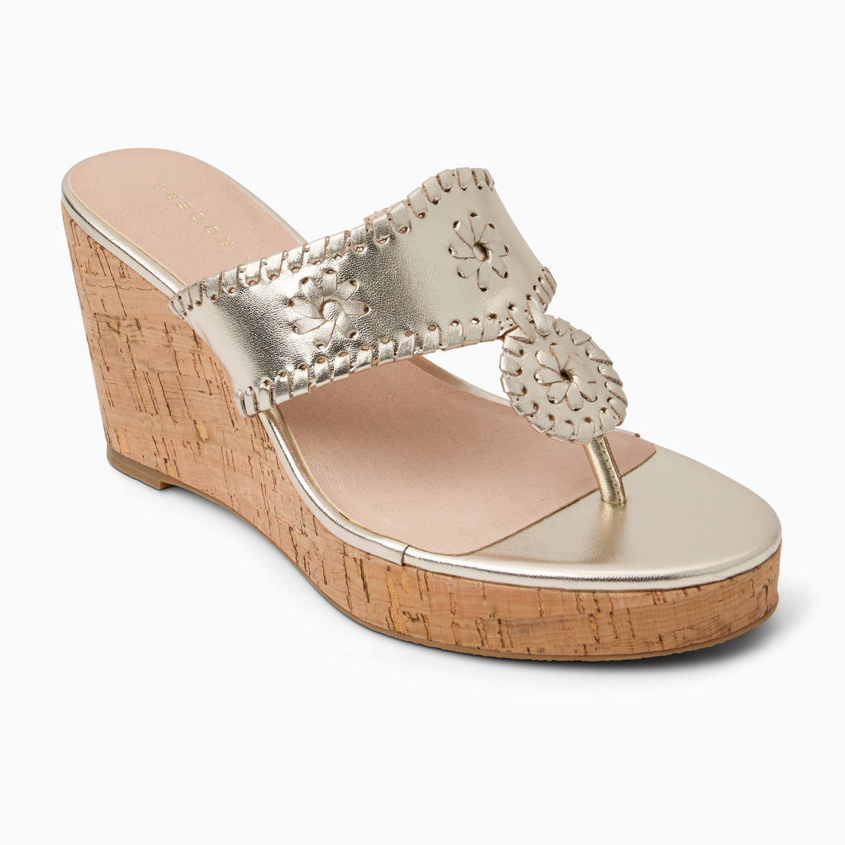 Jack Rogers - Jacks High Wedge - Metallic Platinum - view 1