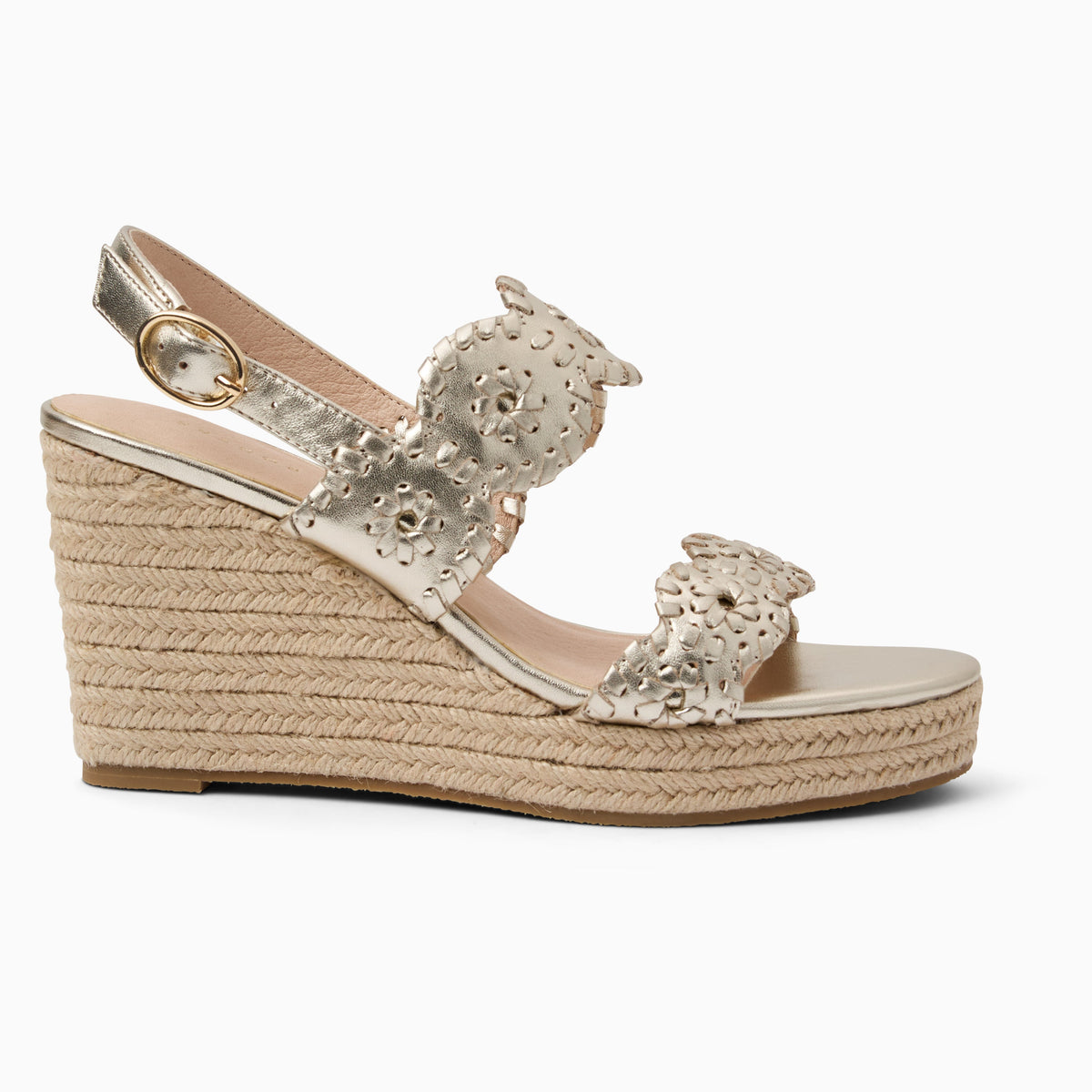 Jack Rogers - Laurin High Wedge - Metallic Platinum - view 2