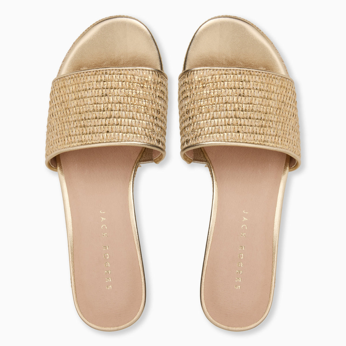Jack Rogers - Bay Mid Wedge - Metallic Gold - view 3