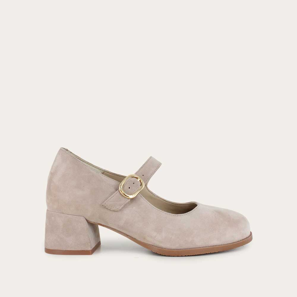 Simile in Mink Beige Suede, product view 1